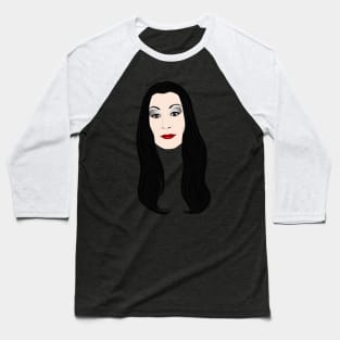 Morticia Addams Baseball T-Shirt